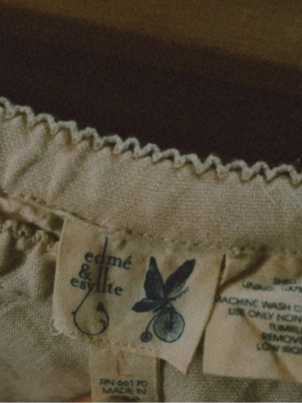 Maxi white 100% linen skirt - Picture 5 of 5